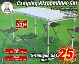 Posten Börse Camping Klappmöbel-Set Angebot