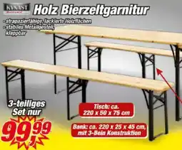 Posten Börse KYNAST Holz Bierzeltgarnitur Angebot