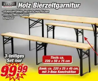 Posten Börse KYNAST Holz Bierzeltgarnitur Angebot