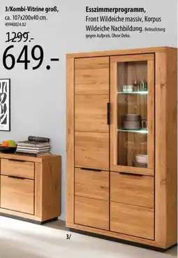 Franz Knuffmann Kombi-Vitrine groß Angebot