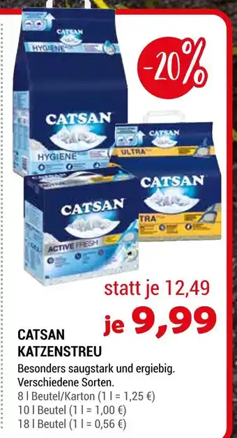 Zookauf Catsan katzenstreu Angebot