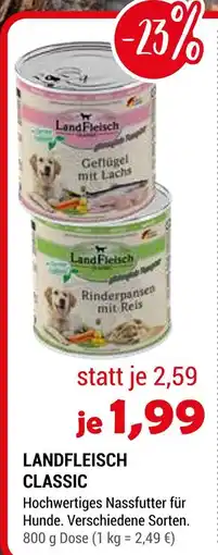 Zookauf Landfleisch classic hochwertiges nassfutter Angebot