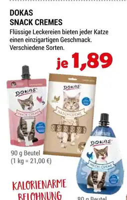 Zookauf Dokas snack cremes Angebot