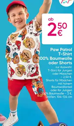 PEPCO Paw patrol t-shirt oder shorts Angebot