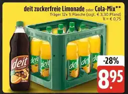 Edeka Xpress Deit zuckerfreie limonade oder cola-mix Angebot