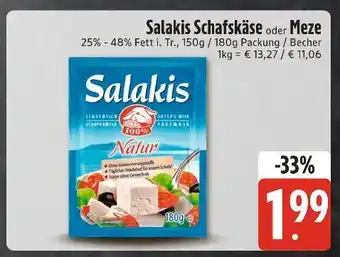 Edeka Xpress Salakis schafskäse oder meze Angebot