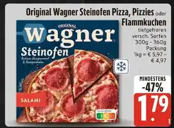 Edeka Xpress Original wagner steinofen pizza, pizzies oder flammkuchen Angebot