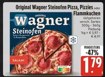 Edeka Xpress Original wagner steinofen pizza, pizzies oder flammkuchen Angebot