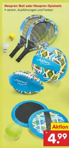Netto Marken-Discount John neopren-ball oder neopren-spielsets Angebot