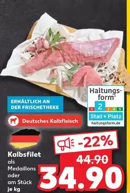 Kaufland Deutsches kalbfleisch kalbsfilet als medaillons oder am stück Angebot
