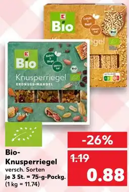 Kaufland Bio knusperriegel Angebot