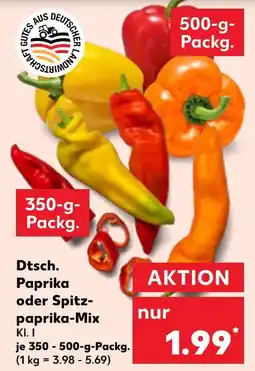 Kaufland Dtsch. paprika oder spitzpaprika-mix Angebot
