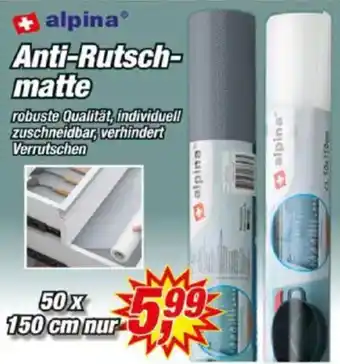 Posten Börse Alpina Anti-Rutschmatte Angebot