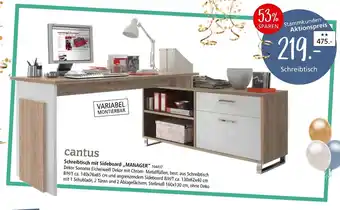 Zurbrüggen Cantus schreibtisch mit sideboard manager Angebot