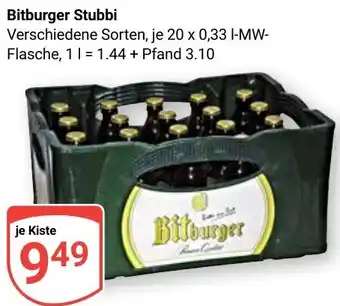 Globus Bitburger Stubbi Angebot