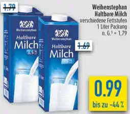 diska Weihenstephan Haltbare Milch Angebot