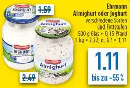 diska Ehrmann Almighurt oder Joghurt Angebot