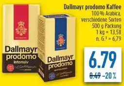 diska Dallmayr prodomo Kaffee Angebot