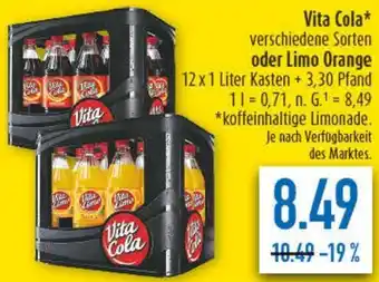 diska Vita Cola oder Limo Orange Angebot
