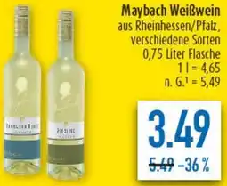 diska Maybach Weißwein Angebot