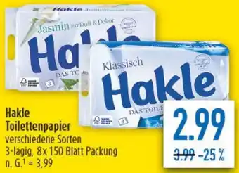 diska Hakle Toilettenpapier Angebot