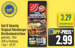 diska Gut & Günstig Original Nürnberger Rostbratwurstchen Angebot