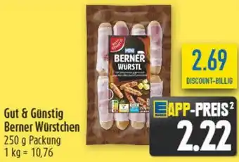 diska Gut & Günstig Berner Würstchen Angebot