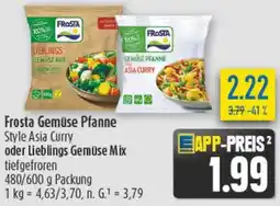 diska Frosta Gemüse Pfanne oder Lieblings Gemüse Mix Angebot