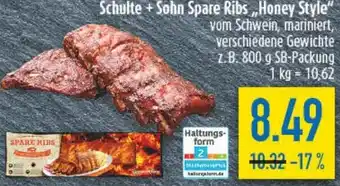 diska Schulte + Sohn Spare Ribs ,,Honey Style" Angebot