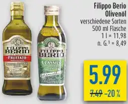 diska Filippo Berio Olivenöl Angebot