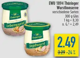 diska EWU 1894 Thüringer Wurstkonserve Angebot