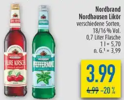 diska Nordbrand Nordhausen Likör Angebot
