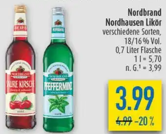 diska Nordbrand Nordhausen Likör Angebot