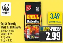 diska Gut & Günstig WWF Grill Briketts Angebot