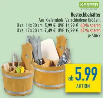 diska KESPER Besteckbehälter Angebot