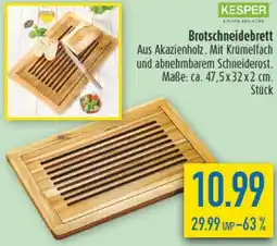 diska KESPER Brotschneidebrett Angebot