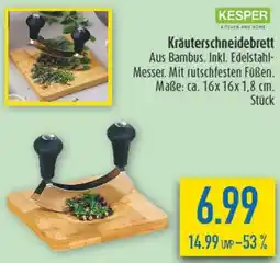 diska KESPER Kräuterschneidebrett Angebot