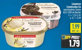 diska Langnese Cremissimo Eis Angebot