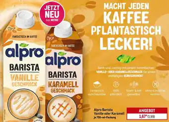 METRO Alpro Barista Vanille oder Karamell Angebot