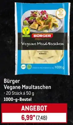 METRO Bürger Vegane Maultaschen Angebot