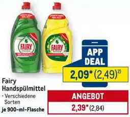 METRO Fairy Handspülmittel Angebot