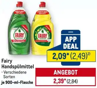 METRO Fairy Handspülmittel Angebot
