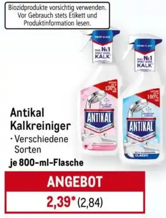 METRO Antikal Kalkreiniger Angebot