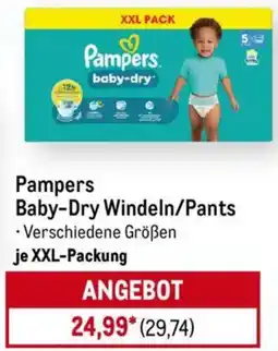 METRO Pampers Baby-Dry Windeln/Pants Angebot
