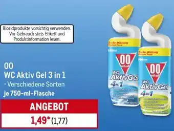 METRO 00 WC Aktiv Gel 3 in 1 Angebot