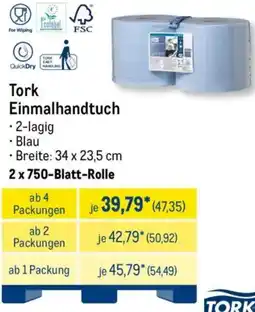 METRO Tork Einmalhandtuch Angebot