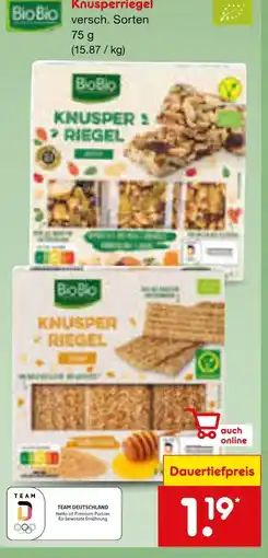 Netto Marken-Discount Biobio knusperriegel Angebot