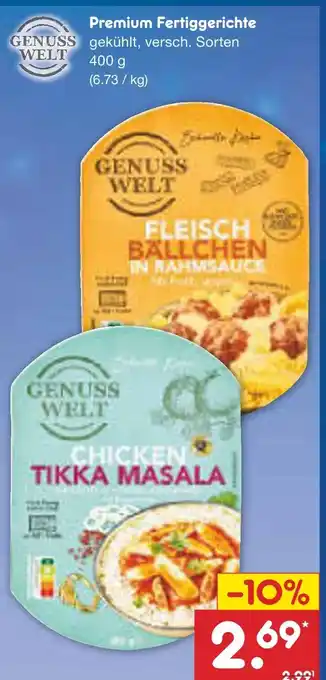 Netto Marken-Discount Genuss welt premium fertiggerichte Angebot