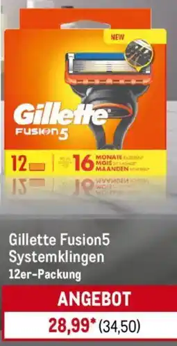 METRO Gillette Fusion5 Systemklingen Angebot