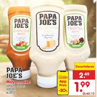 Netto Marken-Discount Papa joe's mayonnaise Angebot